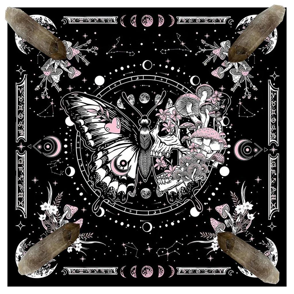 Square Flannelette Tarot Altar Cloth Board Game Pad Astrological Oracles Pad Table Cover Card Mat Divinations Tablecloth