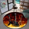 Guitar Music Pattern Round Carpet for Living Room Rugs Kids Carpet Soft Non-slip Floor Mat for Bedroom Carpet Tapis 5 Sizes
