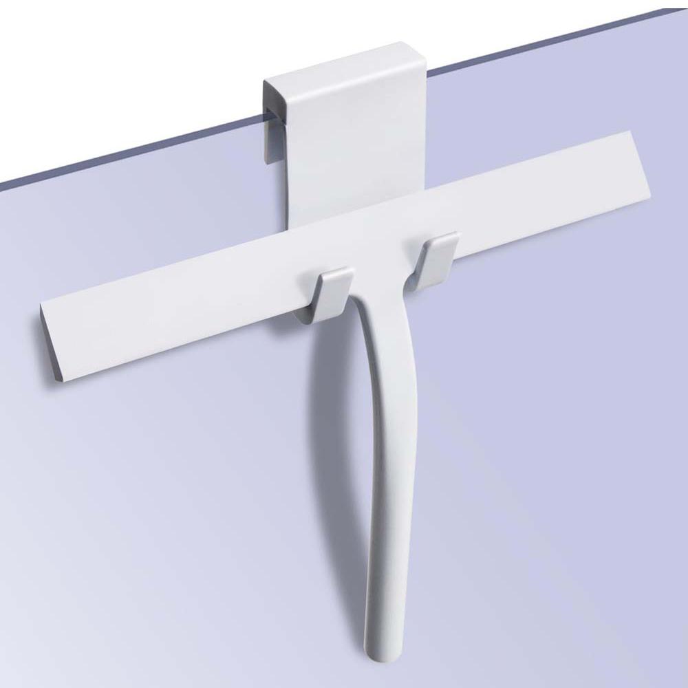 Bathroom Shower Squeegee Household Glass Wiper Window Mirror Silicone Scraper Shower Doors Hanging Squeegee Holder Cleaning Tool