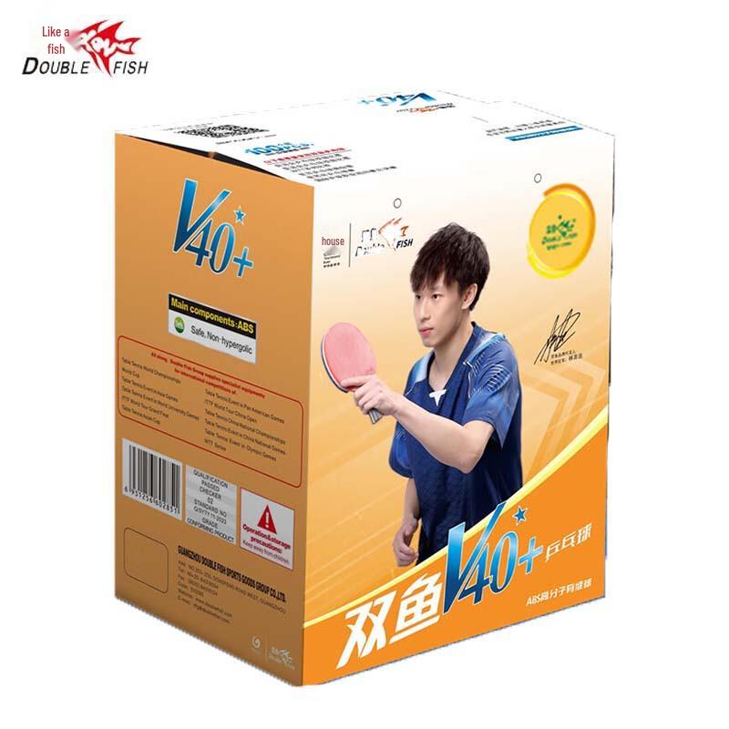 Double Fish V40+ New Material Ping Pong Balls