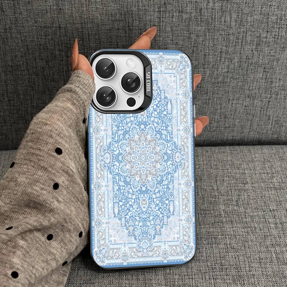 Ретро Персидский Принт Чехол для Телефона Для IPhone 17Air 16 15 14 13 12 11 Pro Max Plus Цветной Противоударный Чехол