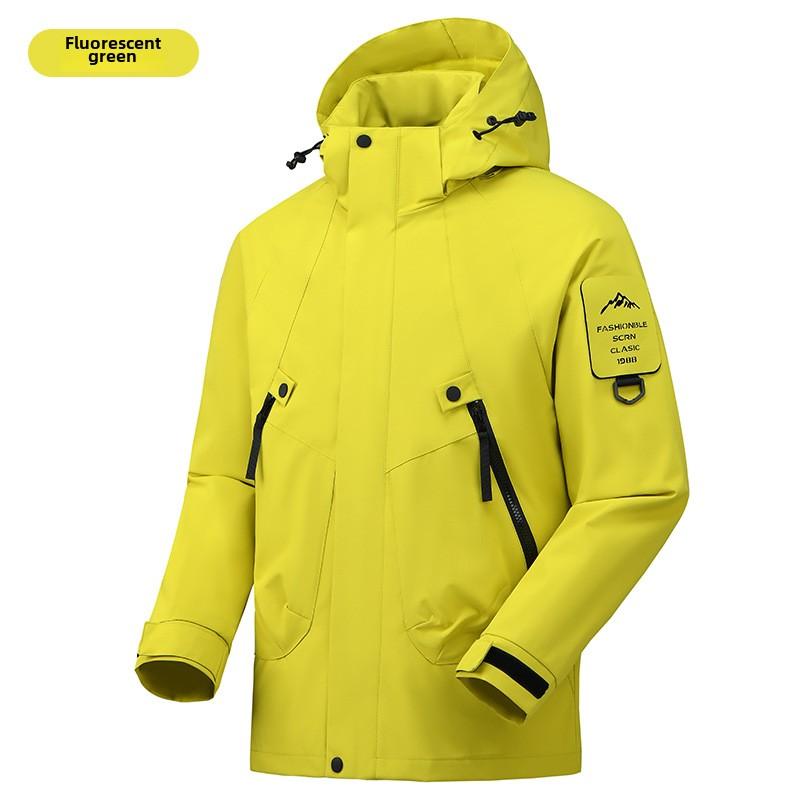 Cozy Up Men's Hooded Softshell Jacket Lightweight Waterproof Fleece Lined Windbreaker Rain Jacket Winter Outdoor Hiking