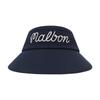 MALBON GOLF Козырек с широкими полями с логотипом Malbon, темно-синий (Женщина)