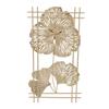 Golden Metal Ginkgo Leaf Decoration Modern Minimalist 3D Wall Sculpture for Bedroom Living Room
