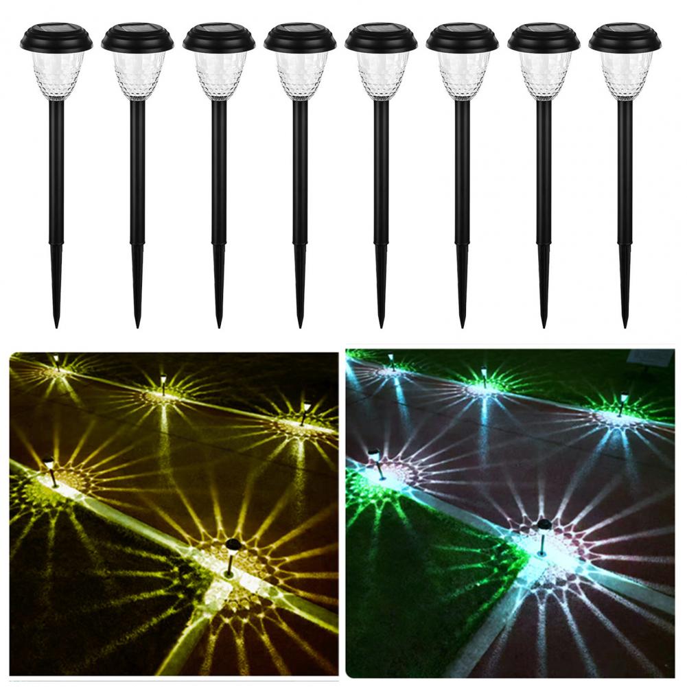 Super Bright Solar Light Solar Powered Garden Pathway Lights with Automatic On/off Feature for Outdoor Landscape