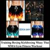 Shorts Fire Flame Red Blue 3D Print Training Muay Thai Kickboxing Boxing MMA Unisex Gym Fitness Workout Quick Dry Elastic Waist