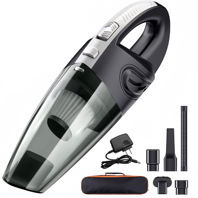 High-Power 120W Wireless Car & Home Vacuum Cleaner, Rechargeable Handheld for Dry & Wet Use
