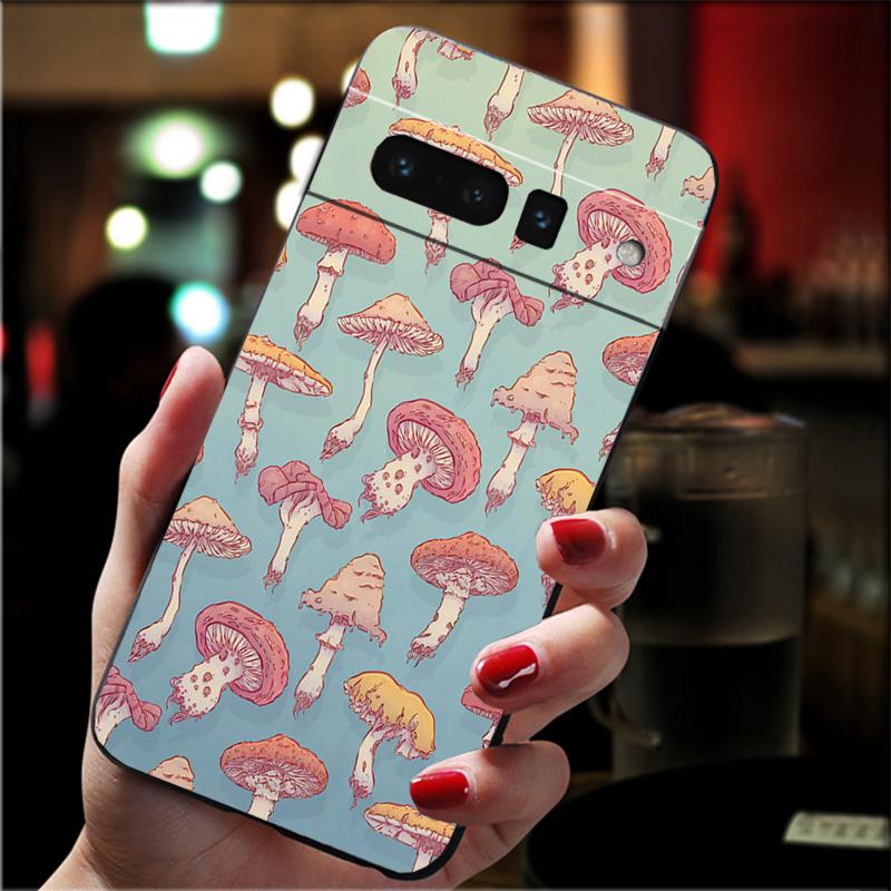 Phone Case for Google Pixel 10 9 Pro XL 9A 8 7 6 Pro Pixel 8A 7A 6A Pixel 8 7 6 5 Mushrooms Case