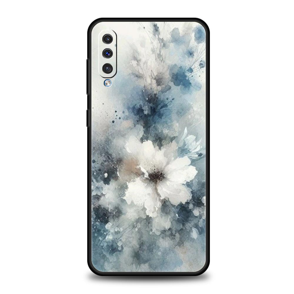 Чехол для телефона Samsung A56 A36 A26 A24 A12 A14 A16 A50 A70 A20E A10S A22 A40 A34 A54 A42 A52 5G A04s A06 Крышка Цветок в стиле акварели