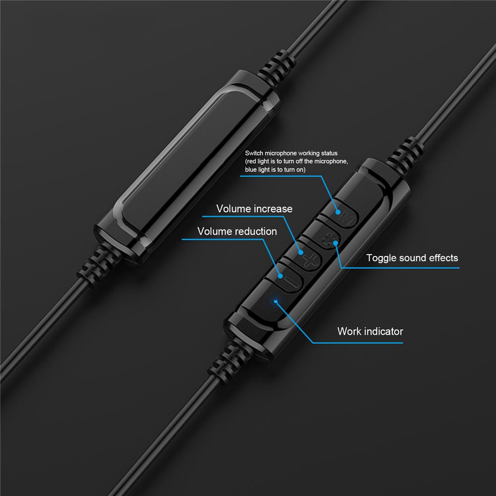 Проводные наушники 3,5 мм с микрофоном с шумоподавлением, универсальная USB-стереогарнитура, регулируемая повязка на голову, шлем для ПК, портативного компьютера