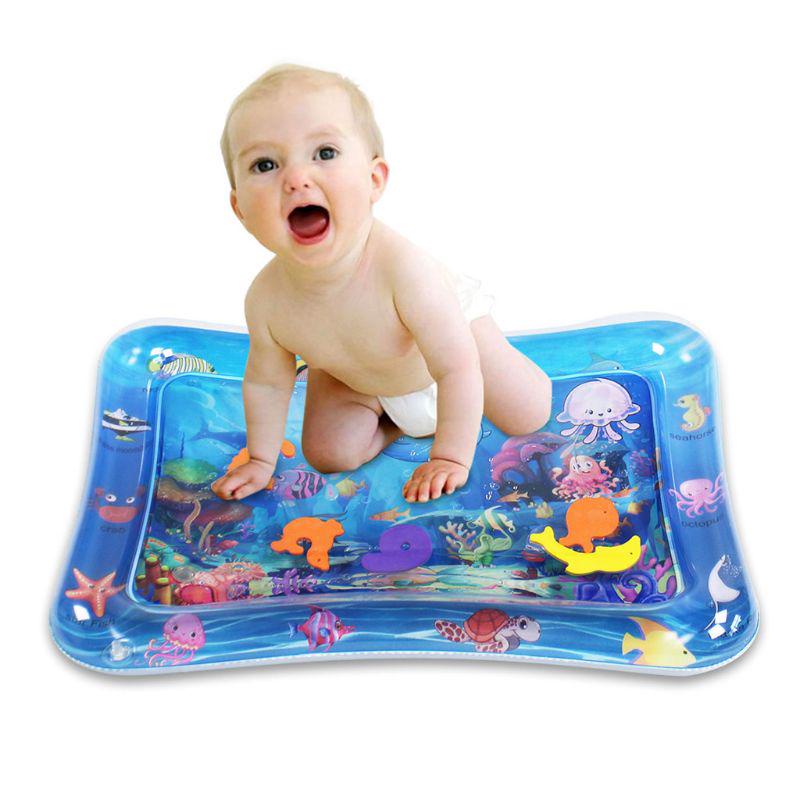 Детский водный игровой коврик, надувной детский коврик для игр на животе, подушка для малышей, забавная игра