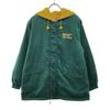 Принт Нейлоновая куртка 150 зеленая С флисом на спине Детская Б/у