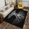 Tree of Life with Serpent Design Rug Non-slip rug suitable for living room and bedroom sofas.