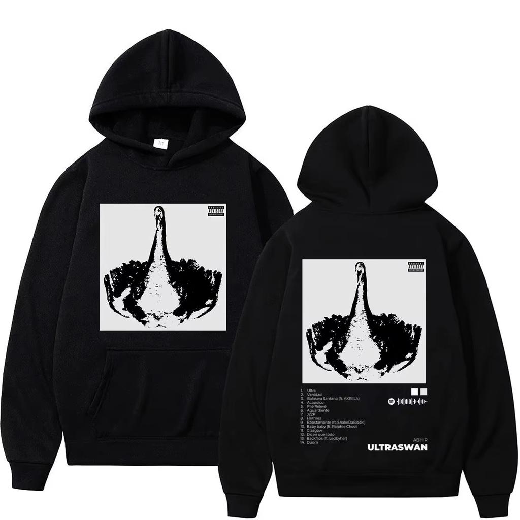 Abhir Ultraswan 2026 Album Tour Merch Print Unisex Hoodie, Hip Hop Oversized Casual Streetwear Pullover Sweatshirt