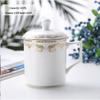 Керамическая чайная чашка для отеля MOLUONA с крышкой