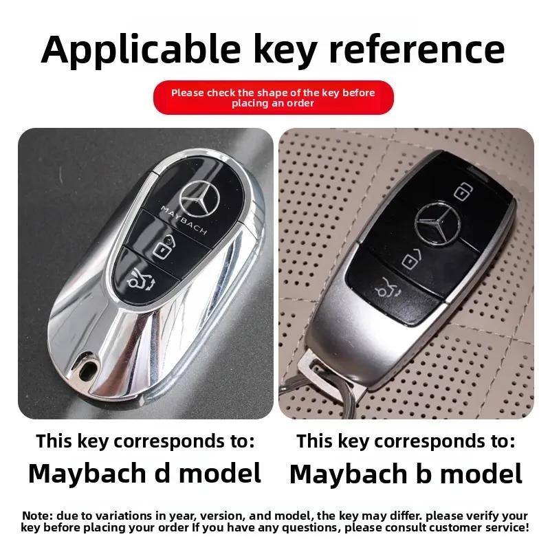 OQA4 Car Key Case Cover for Mercedes Benz C S A Class W206 W223 S350 C260 C300 S400 S450 S480 S500 Smart Key Holder Keychain