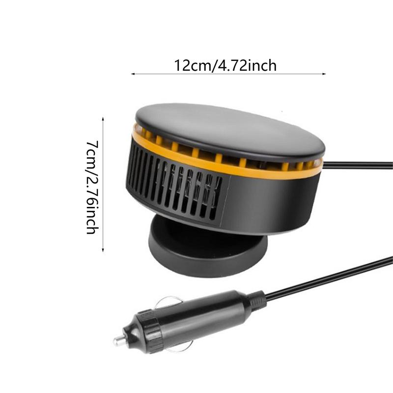 12V Car Heater Fan Portable 360 Degree Rotary High Performance Automotive