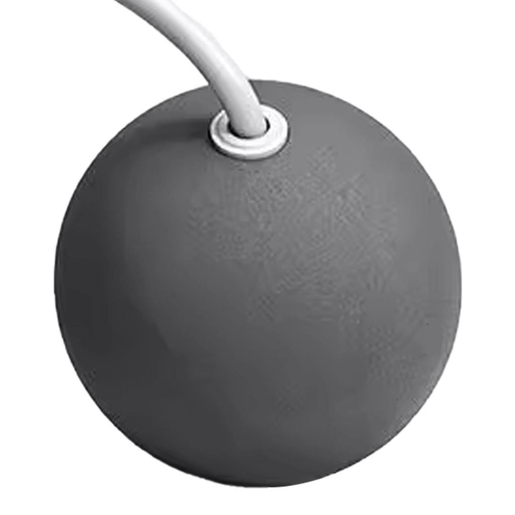 Беспроводная скакалка 6,5 см с тяжелым мячом, двойной подшипник, бесшумная фитнес-проволока для занятий спортом в помещении, черная