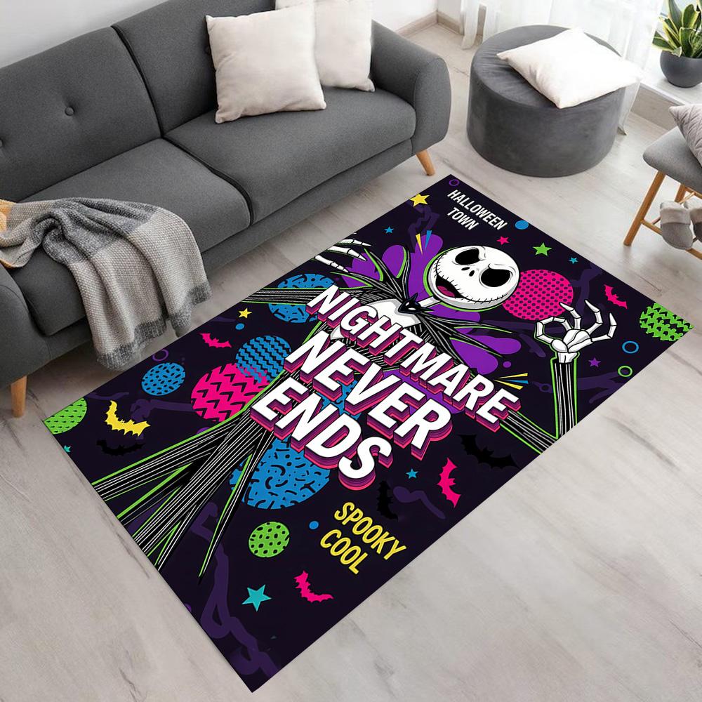 Jack Skellington Carpet Design for Playrooms Balcony Dormitory Kitchen Antislip Carpet Office home decor Best for Christmas