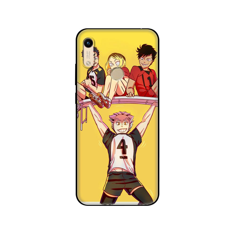 Черный чехол из ТПУ для Huawei Honor 8a Prime 8s Prime 9 Lite honor 9A 9C 9X Premium 9x Pro 9S чехол Tsukishima Pathetic Haikyuu