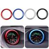 1Pc Aluminium Alloy Clock Compass Stopwatch Decoration Ring Car Interior Accessories For Porsche 718 911 Macan Cayenne