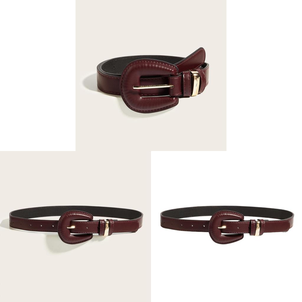 Retro Melad Style Leather Belt For Women With Slimming Design For Casual Wear
