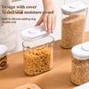 Airtight Food Storage Container Sealed Jar with Lid Food Grade BPA Free Stackable Design Clear Flour Cereal Dry Food Storage Jar
