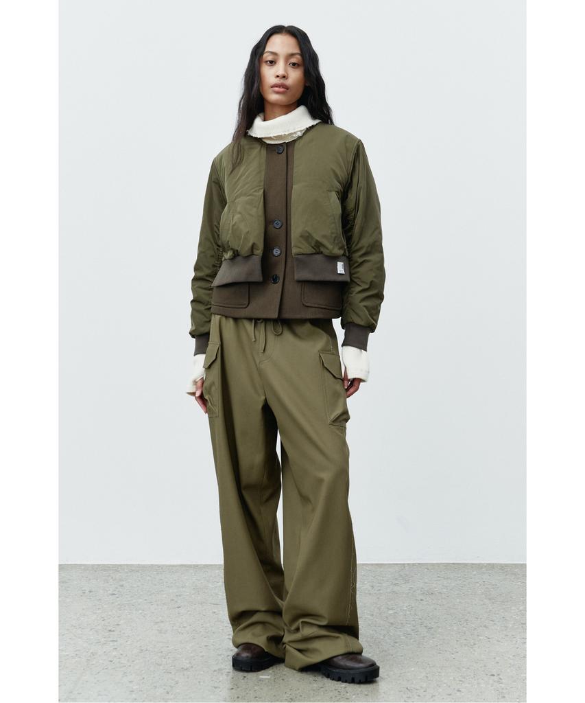 RECODE Raw Edge Wide Trousers Rqpaw25529Khx