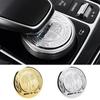 BUQ1 1pcs 48mm Car Central Control Multimedia Knob Cover Sticker For Mercedes Benz AMG GLC GLE CLA GLA W205 W211 W213 Car Accessories