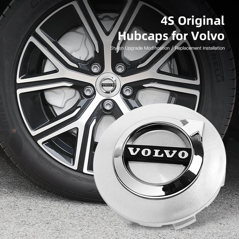 4pcs 65mm Car Wheel Center Hub Caps For Volvo V60 V40 XC90 S60 C30 XC60 V50 V70 S90 AWD XC40 T6 Auto Tire Rim Covers Accessories