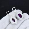 Серьги из серебра 925 пробы с розовым лабрадоритом, висячие серьги из серебра в стиле бохо, подарки на День благодарения, подарки для нее