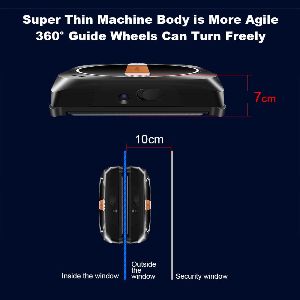Робот-мойщик окон LIECTROUX YW910, двойной распылитель воды, интеллектуальная память, робот-пылесос, лазерный датчик, домашний настенный робот для мытья стекол