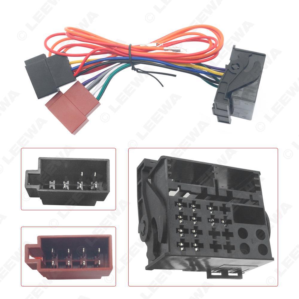 Car ISO Audio Modification Line Adapter Cable for Mercedes-Benz 2004+ and Opel 2003+ Power Speaker Line.