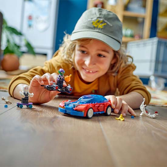 LEGO 76279 Гоночная машина Человека-паука Marvel и Зеленый гоблин Венома