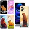 Cute Cartoon Capybara Black Silicone Phone Case For Xiaomi Redmi Note 10 11 11S 12 13 4G 8 9 11T Pro 5G Plus 8T 9S 10S 12S