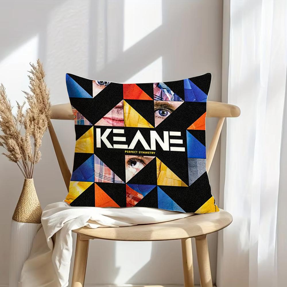 Чехол на подушку K-Keane Rock Мягкий плюшевый плед | Двусторонний декоративный чехол для подушки | Декор для дивана, спальни, дома