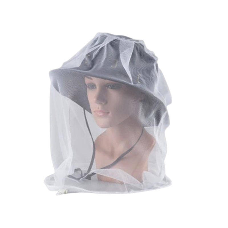 MosquitoHead Net Hat InsectProof Mesh Hood for Hiking CampingFishing GardeningOutdoor Activities Breathable Protective FaceCover