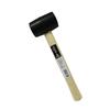 Rubber Hammer, Black, 8 Oz (1/2 Lb), White