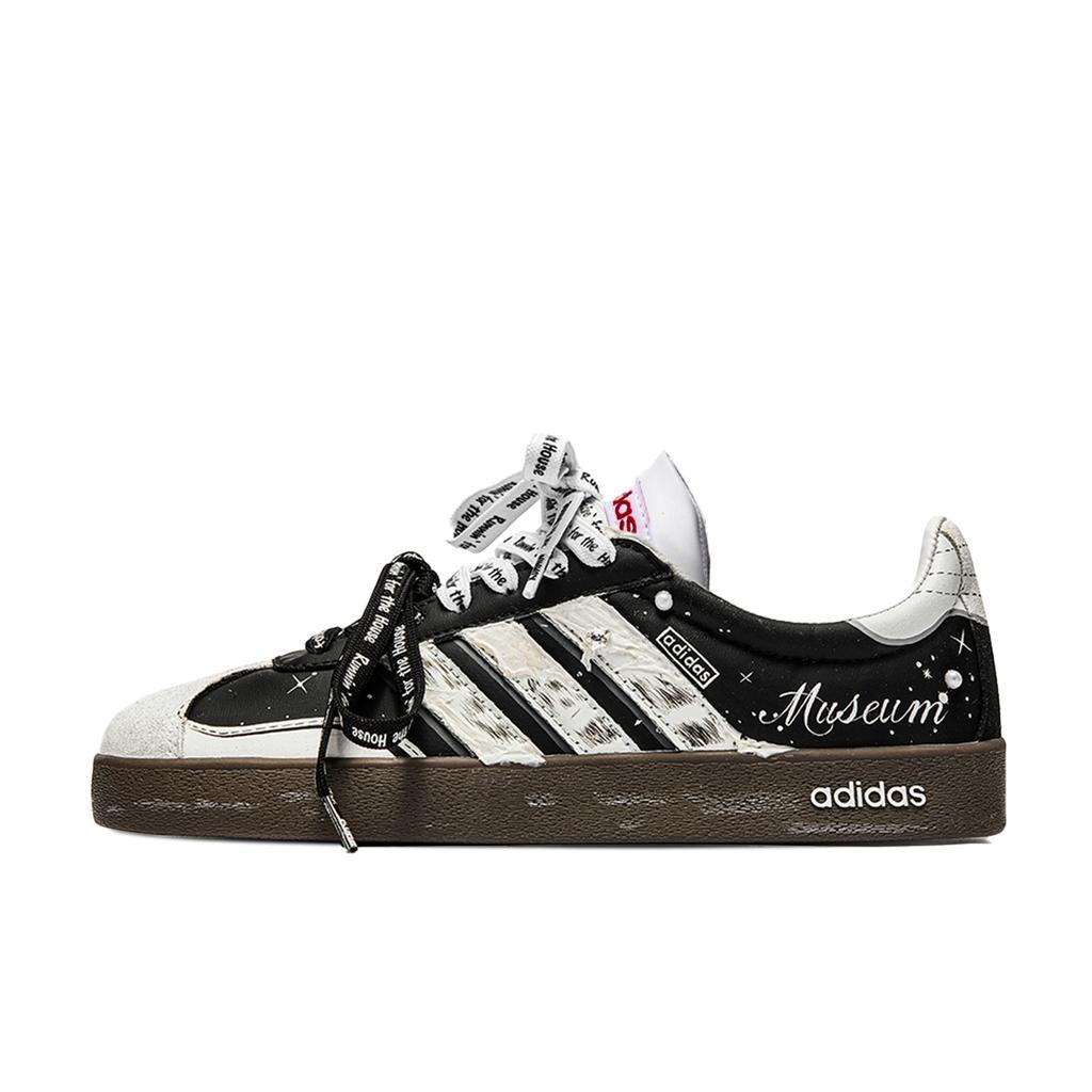 adidas VL COURT 2.0 IC77 Сумка для покупок, Звездная Песня Любви Устойчивые к истиранию Устойчивые к истиранию Низкие Кеды для скейтборда HQ1802(Team632-S-BOX)