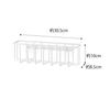 Yamazaki Film Hook Storage Rack, Large, White, Approx. W30.5 x D8.5 x H10cm (excluding film hooks), Tower Kitchen Supplies Storage Rack, Sponge Holder