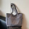 Lightweight Large Capacity Commuter Tote Bag Solid Color Shoulder Bag