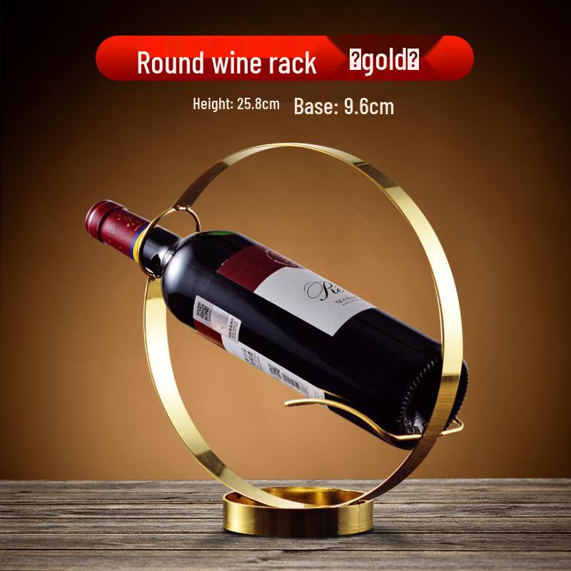 Luxury Red Wine Holder: Elegant Slanted Display Rack for Bottles