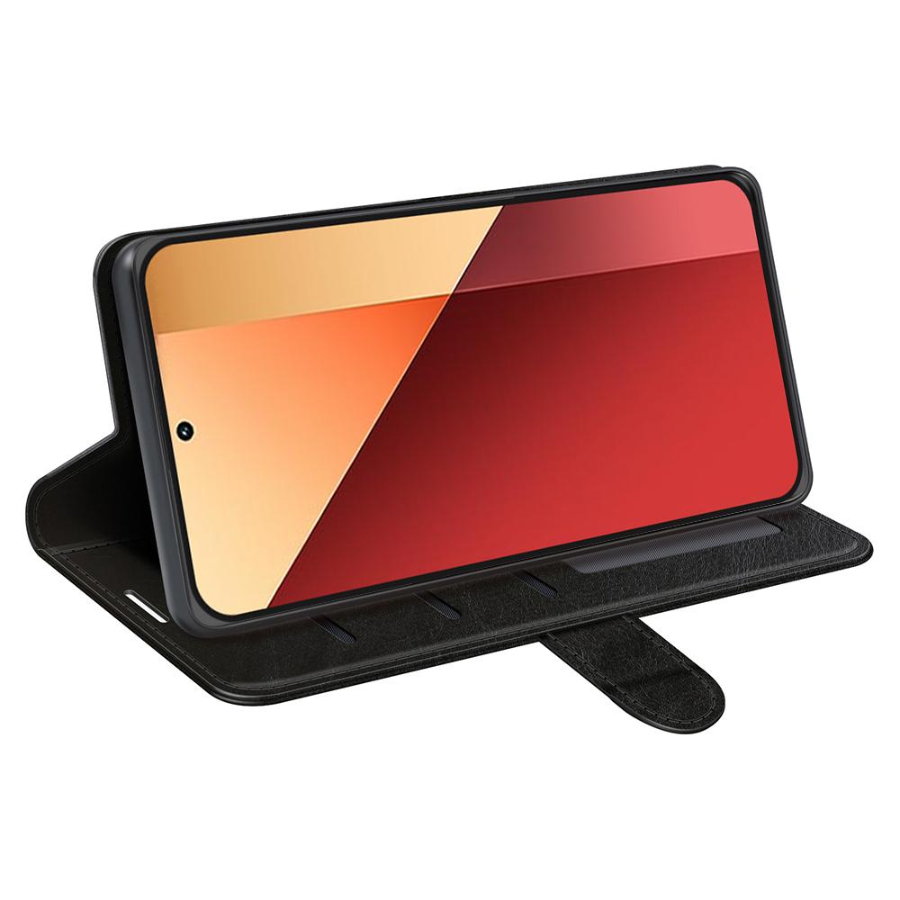 Для Xiaomi Redmi Note 13 Pro 4G/Poco M6 Pro 4G Кожаный чехол-книжка для телефона с текстурой «Crazy Horse»