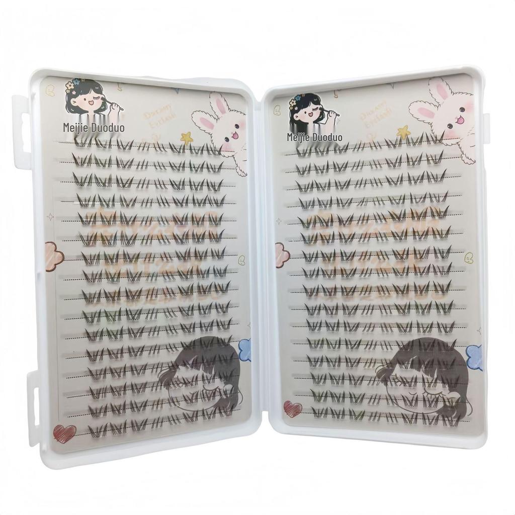 Книга ресниц для нижнего века Polaris, 32 ряда, большая вместимость, натуральный вид в стиле комиксов для ленивых, сегментированный эффект потока волосков.