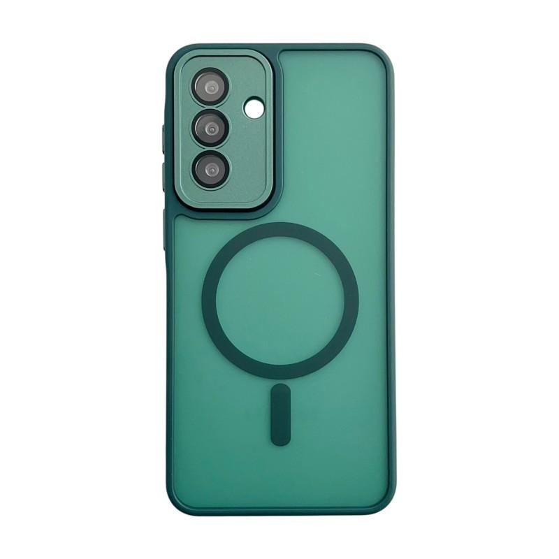 For Samsung Galaxy A26 5G Magnetic Back Cover WANLONFENG QB1 Series PC TPU Shockproof Phone Case