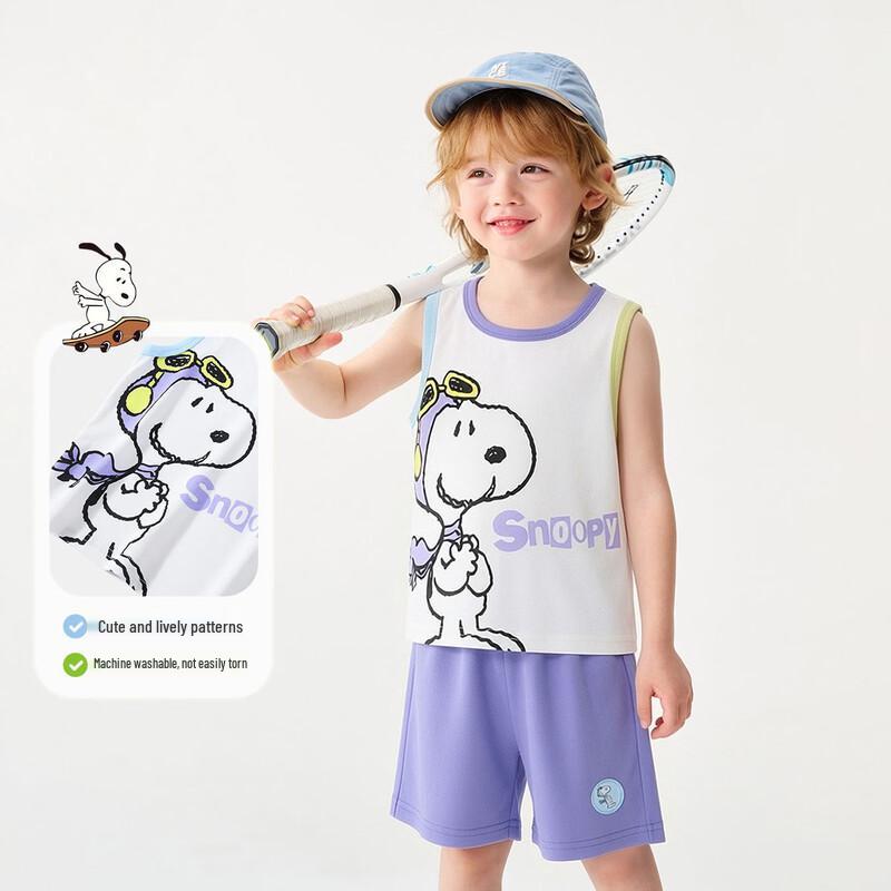 SNOOPY Летний комплект: жилет и шорты для мальчика