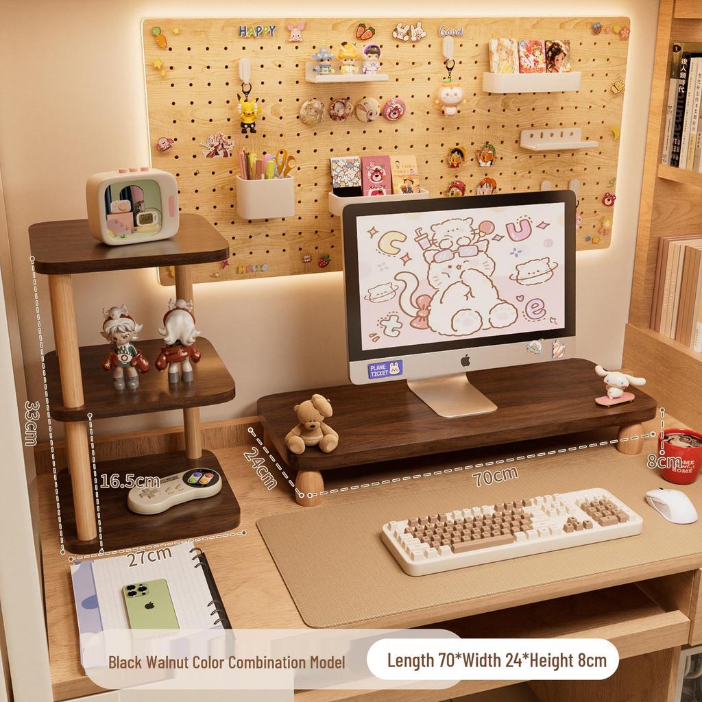 Настольная подставка для монитора и кронштейн для клавиатуры