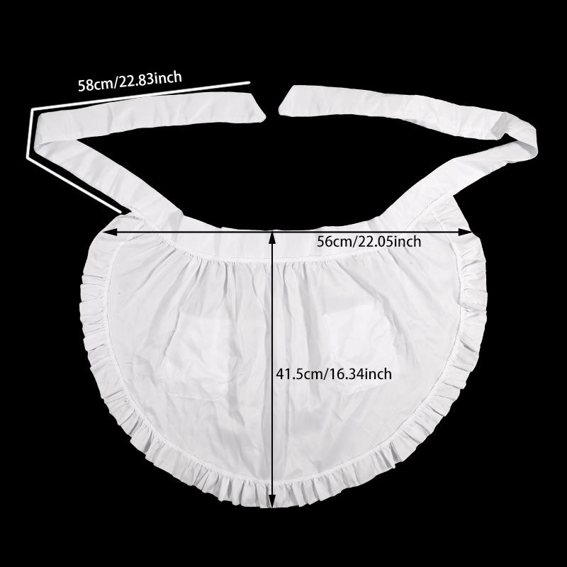 Girls Cosplay Waist Apron Costume Cooking Aprons Maid Waist Apron Women Kitchen Party for Cooking Baking Serving