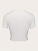 Women's Slim Fit Hot Girl Style Cropped Tee - Clown Face Print
