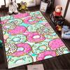 Colorful Donut Pattern Carpet for Living Room or Bedroom Decor Suitable for use as an anti-slip for living room bedroom sofas